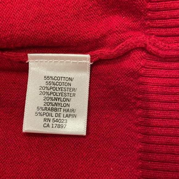 Banana republic red long sleeve V-neck cardigan - Picture 9 of 9